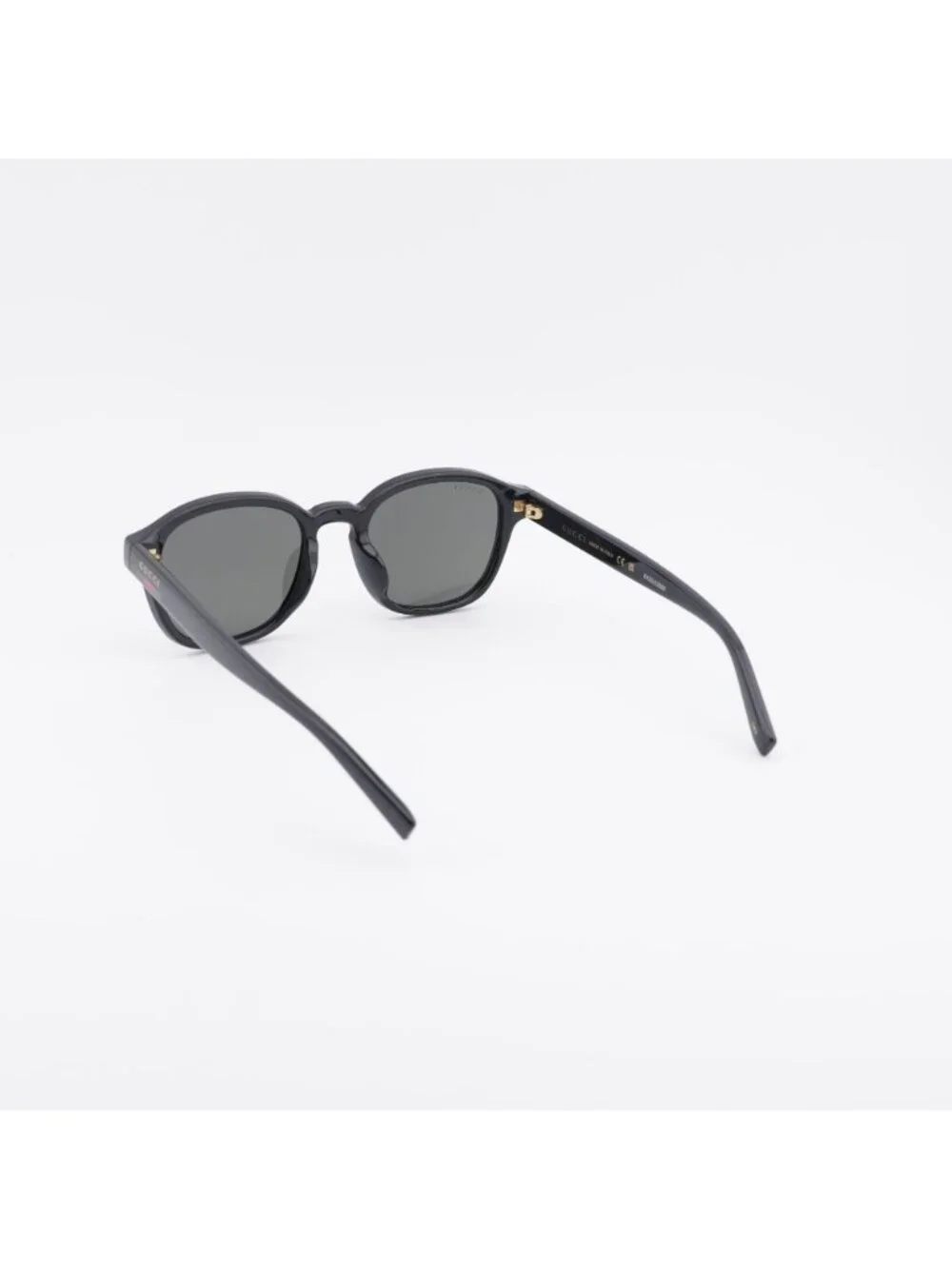 Gucci GG2109SK 001 Sunglasses Black Square Frame, Grey Lenses